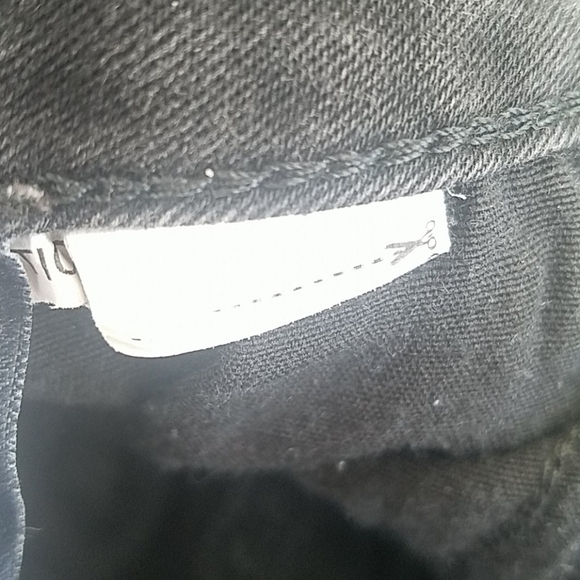 Zara Basic Z1975 Black Straight Distressed… - Picture 9 of 9